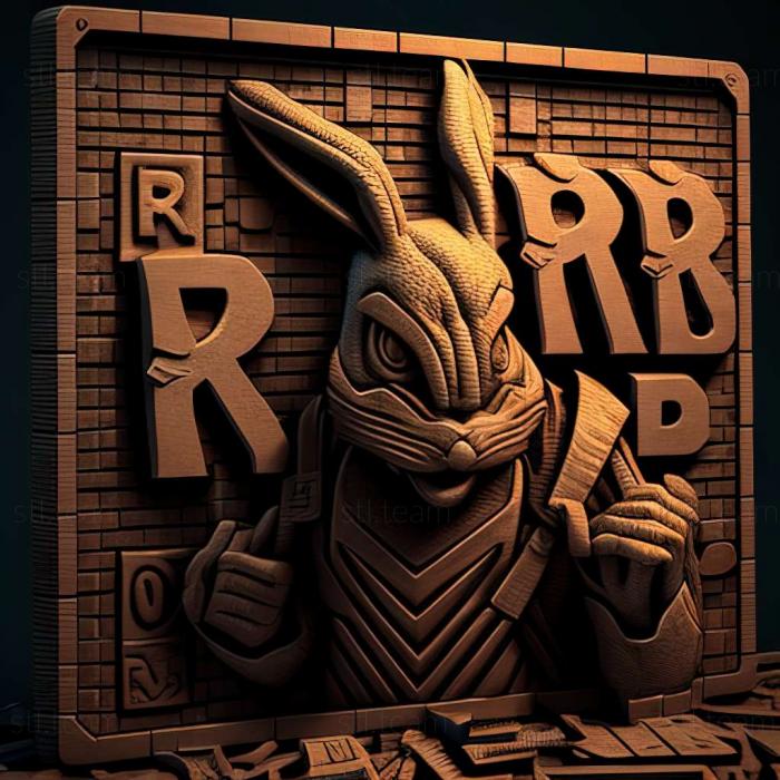 3D model Rap Rabbit game (STL)